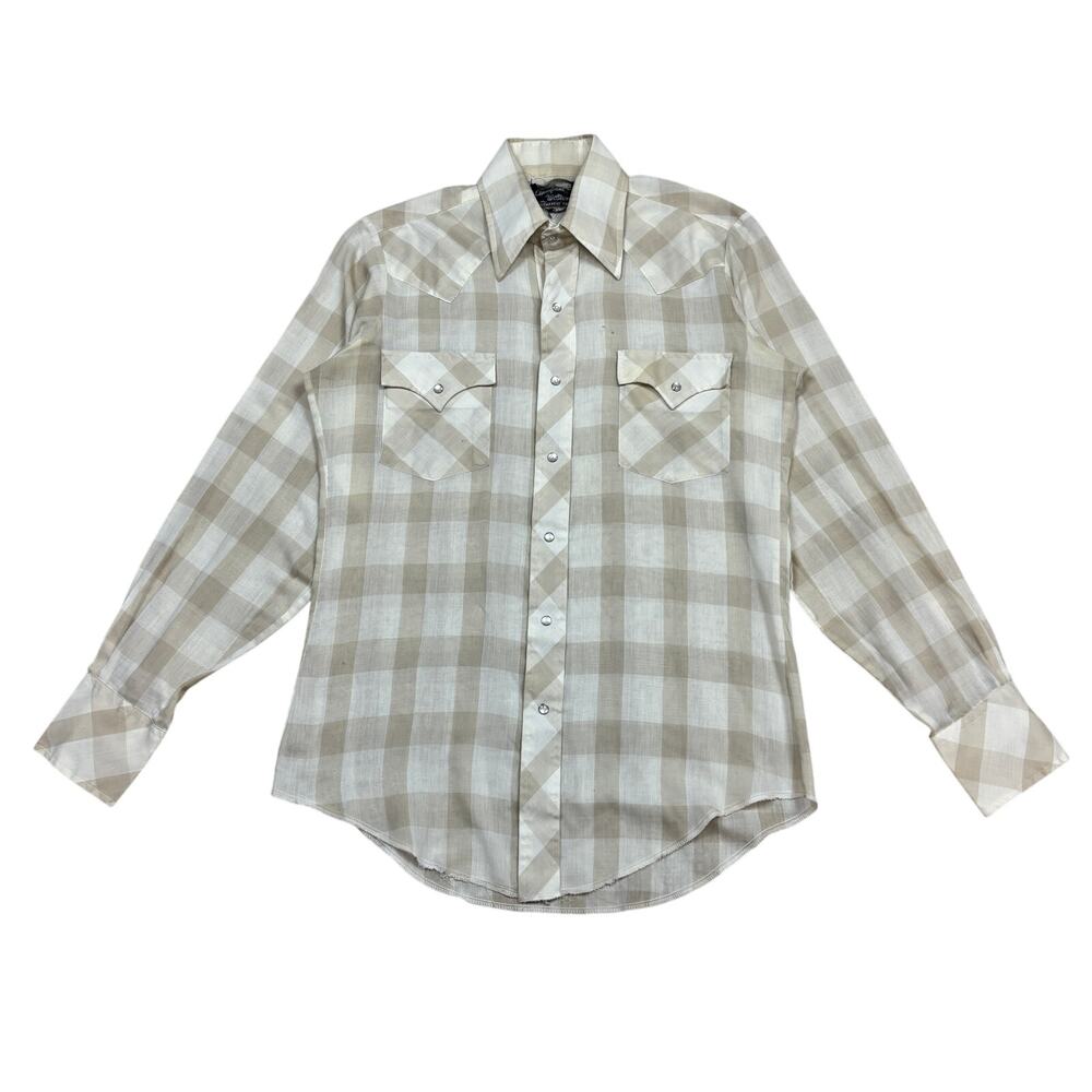 Vintage 70s Champion Westerns Pearl Snap Button Up Men's Medium Western